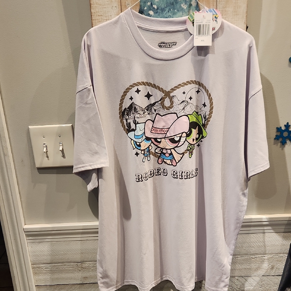 NWT The Power Puff Girls Rodeo Girls Women's Sz XXL T-shirt